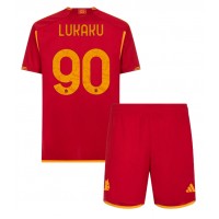 AS Roma Romelu Lukaku #90 Replica Home Minikit 2023-24 Short Sleeve (+ pants)